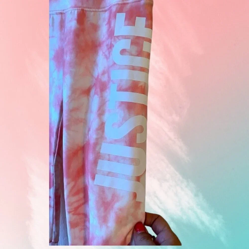 Justice Pink Mesh Leggings